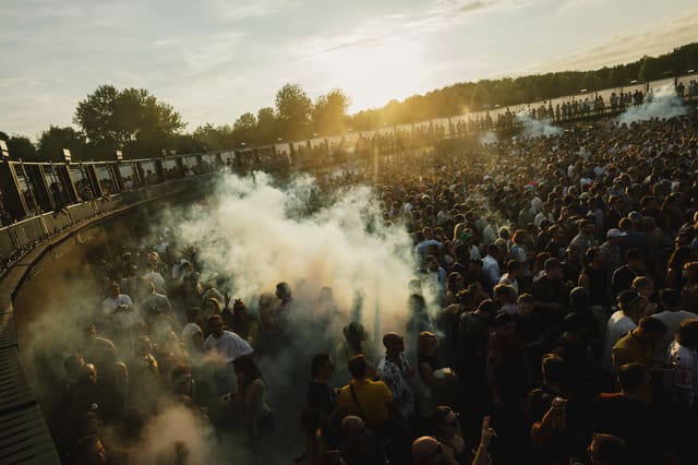 Festival atmosphere at Dekmantel Festival 2026, Saturday. Photo credit: Tim Buiting